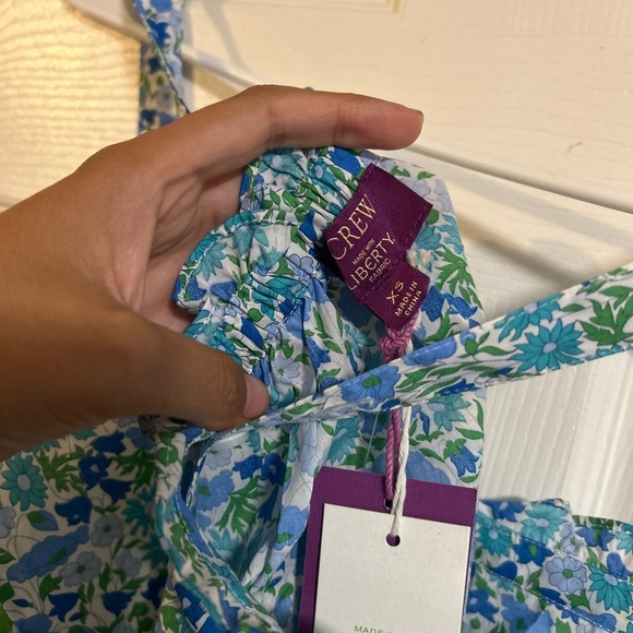 Smocked button-front tank top in Liberty Poppy and Daisy fabric J CREW SIZE XS - Picture 6 of 7